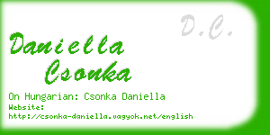 daniella csonka business card